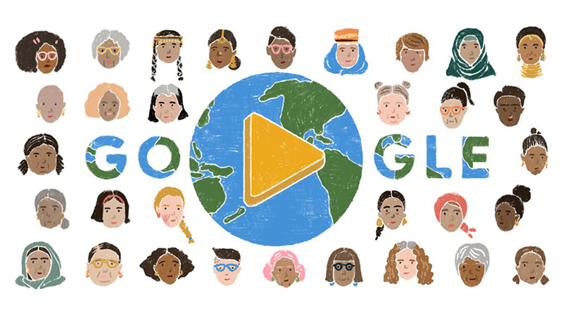 2022 國際婦女節由來與世界女性日常生活 Google Doodle 塗鴉