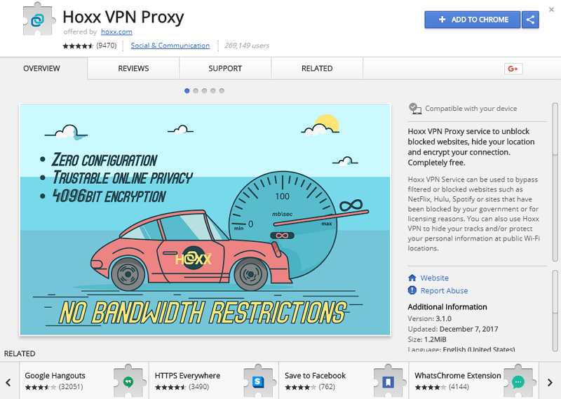 Hoxx VPN Proxy 電腦手機多平台伺服器/連線穩定跨區免費軟體