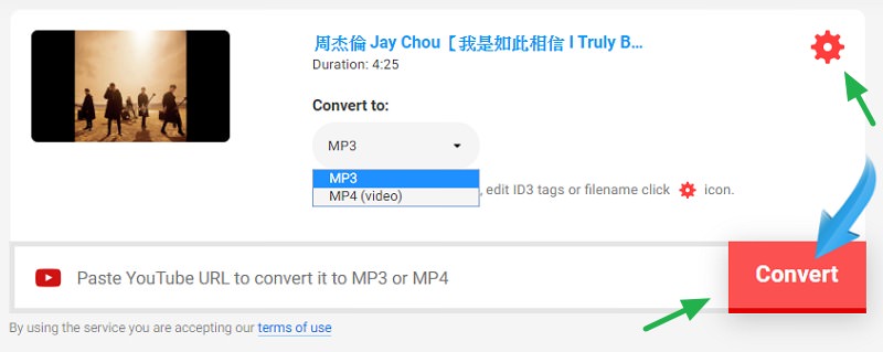 Converto.io 線上剪接 YouTube 影片音樂轉 MP3 / MP4 下載