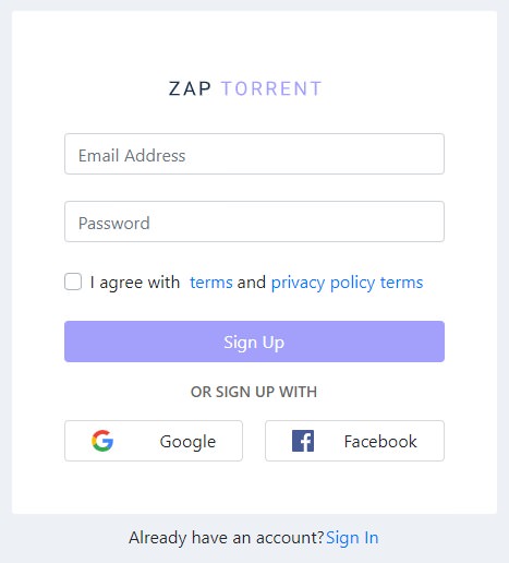 ZapTorrent 免费注册 2GB 空间 BT 代抓磁力离线下载